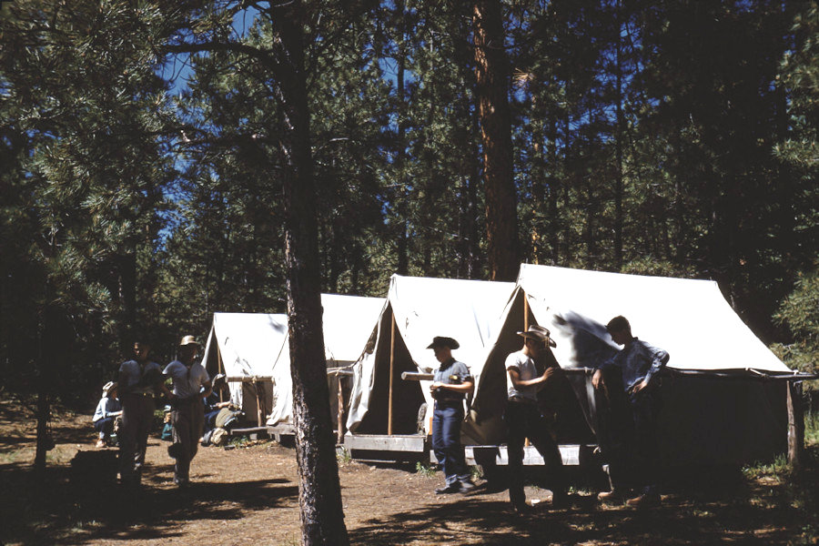 Scene from Philmont trip 1958