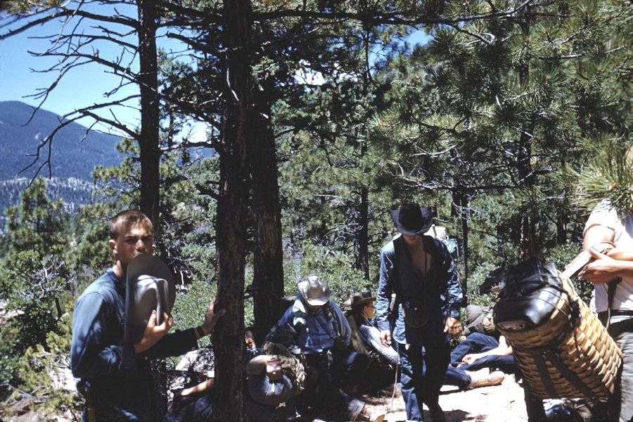 Scene from Philmont trip 1958