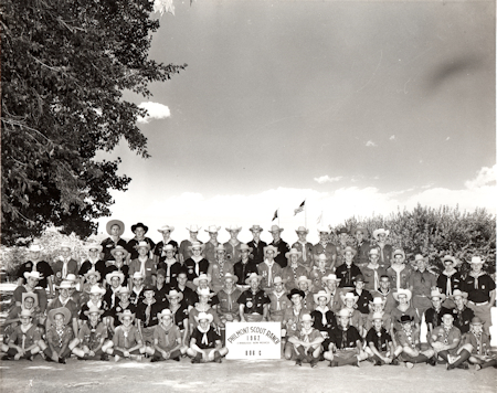 Philmont photo with hats on